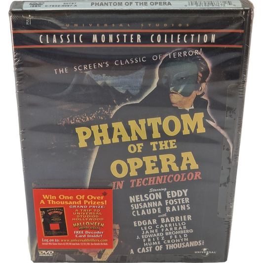 Phantom of the Opera DVD US Import VF Region A  Nelson Eddy, Susanna Foster