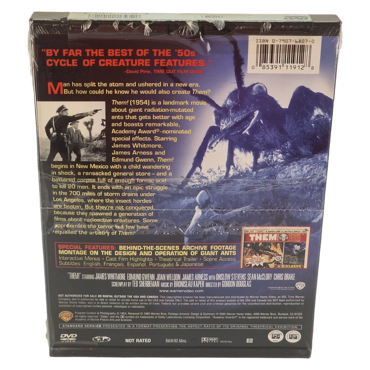 Them! DVD VO/ STFR ___ US Import Région 1 __2002 Neuf