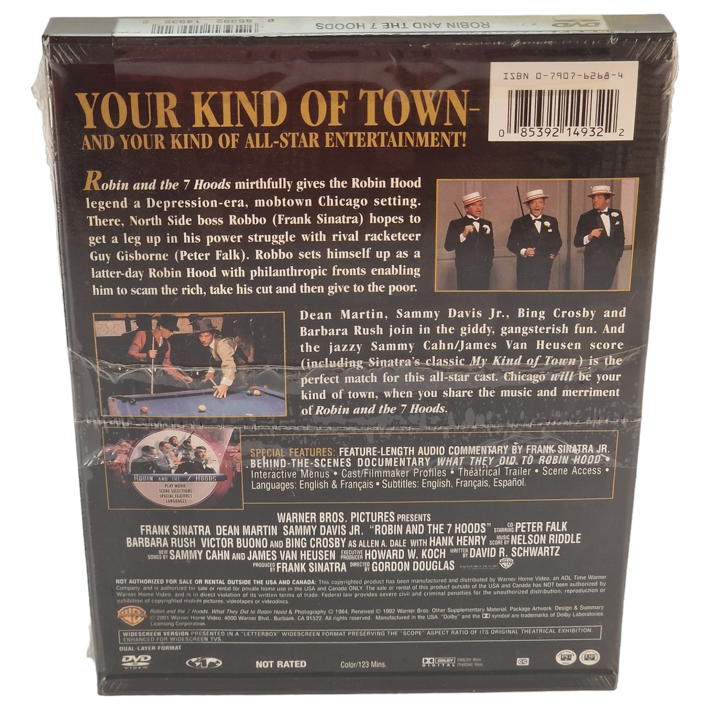 Les Sept Voleurs de Chicago DVD Étui à clapet US Import Région 1  VF 2001 Neuf