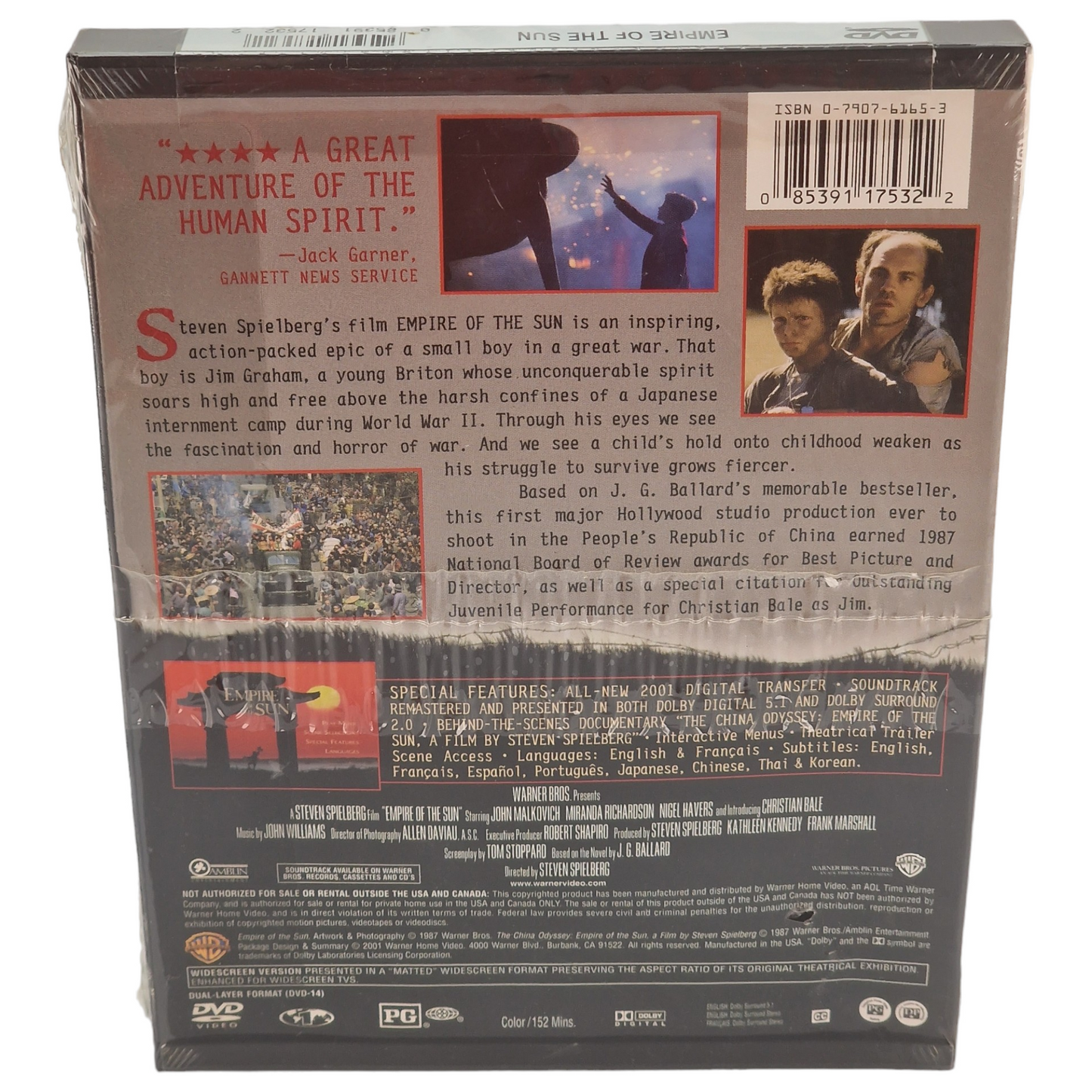 Empire du soleil DVD Étui à clapet  US Import  Région 1 VF 1997 Neuf