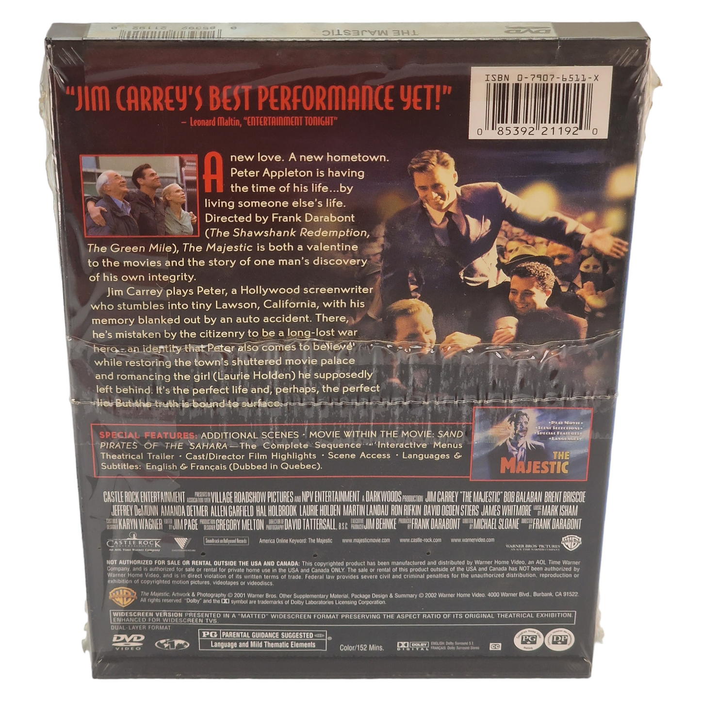 The Majestic DVD Étui à clapet Canada Import VF ___Région 1 __ 2002 Neuf