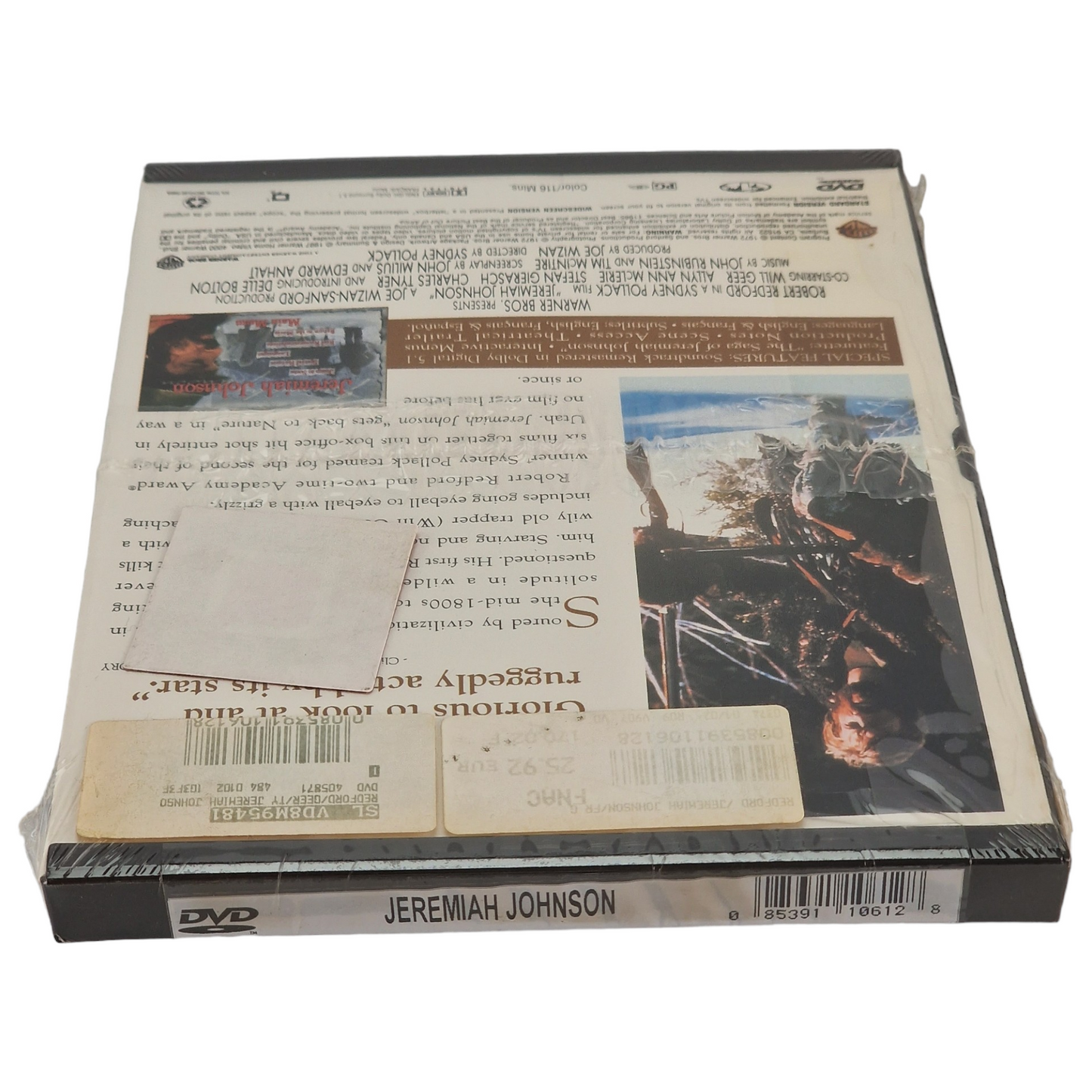 Jeremiah Johnson DVD Étui à clapet US Import VF Robert Redford Région 1 Neuf