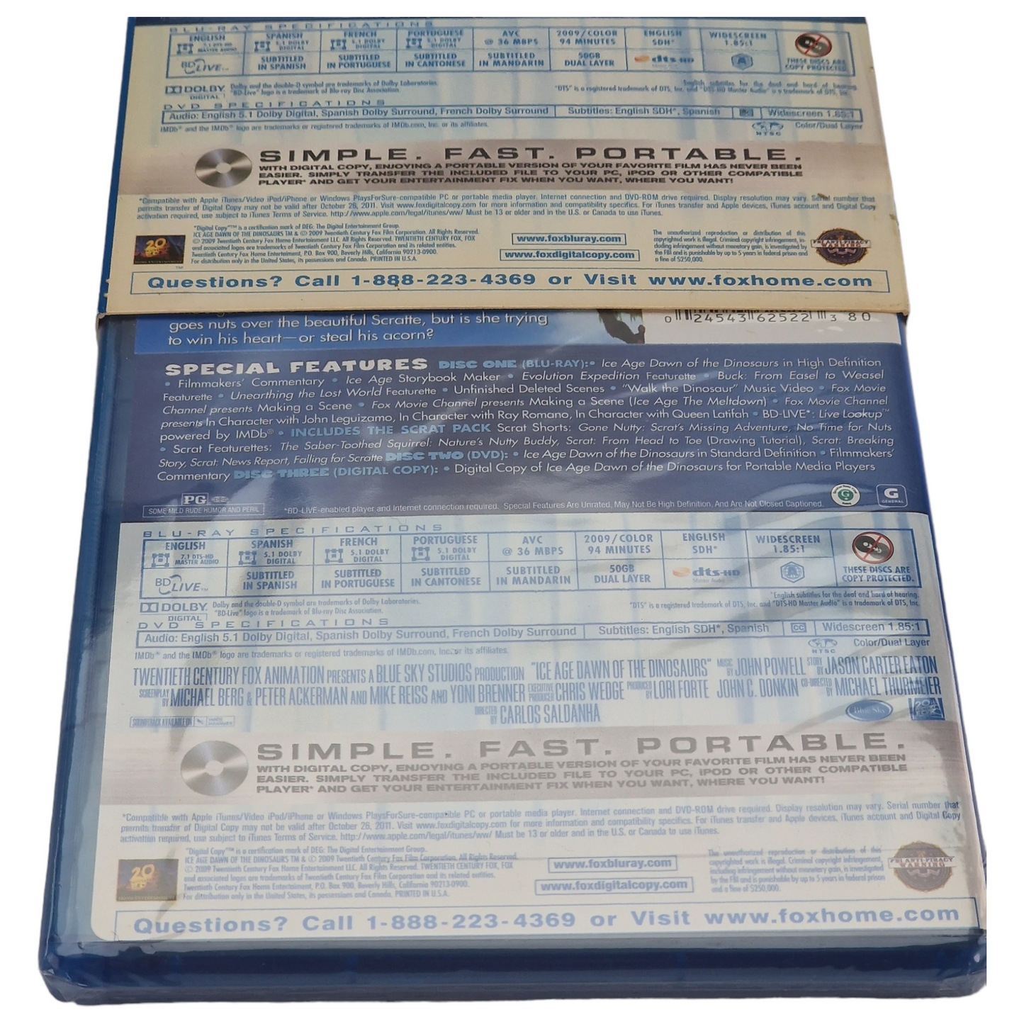 L'Âge de glace 3 Blu-ray + DVD import Region A 2009