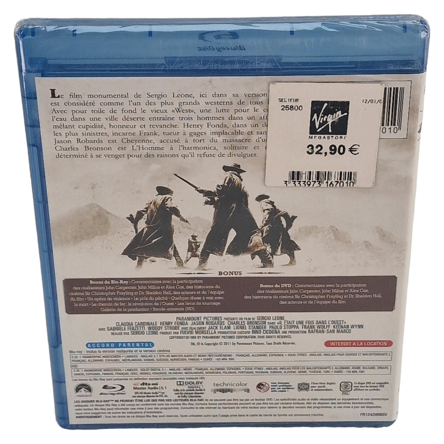 Il était une fois dans l'ouest Blu-ray France Region Libre 2011