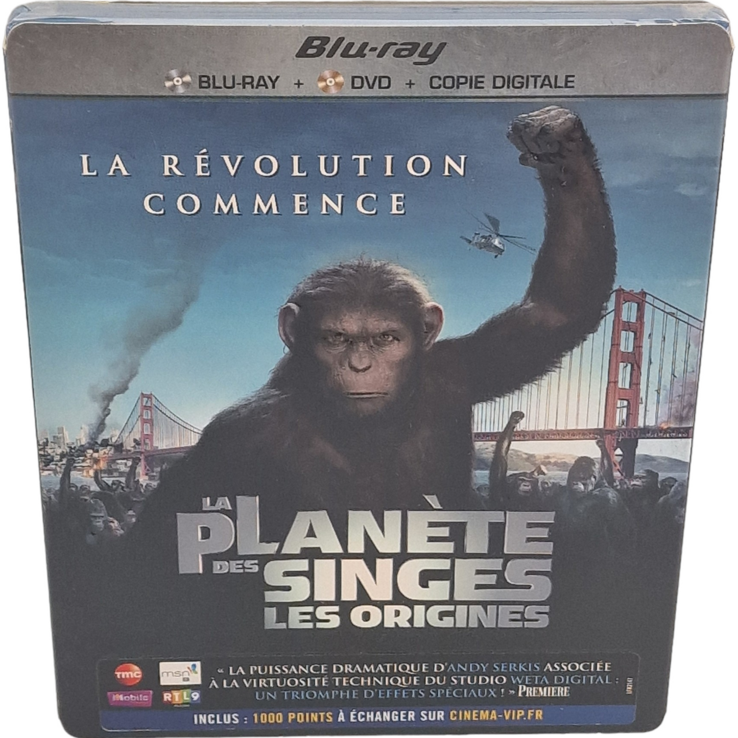 La Planète Des Singes : Les Origines / Blu-ray + DVD + Digital France Region B    2011