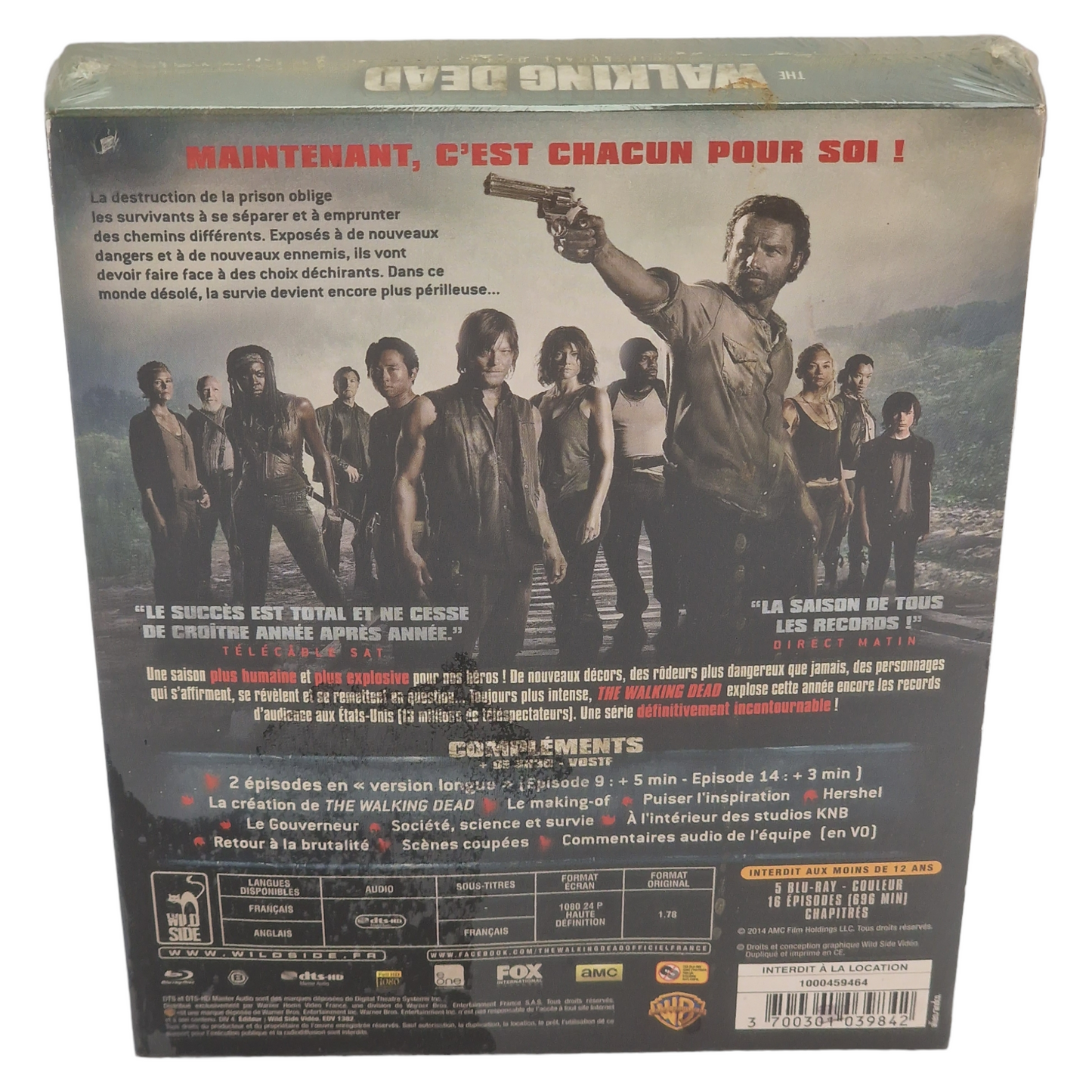 The Walking Dead :DigiPack / L'intégrale de la saison 4 Blu-ray France Region Free 2014