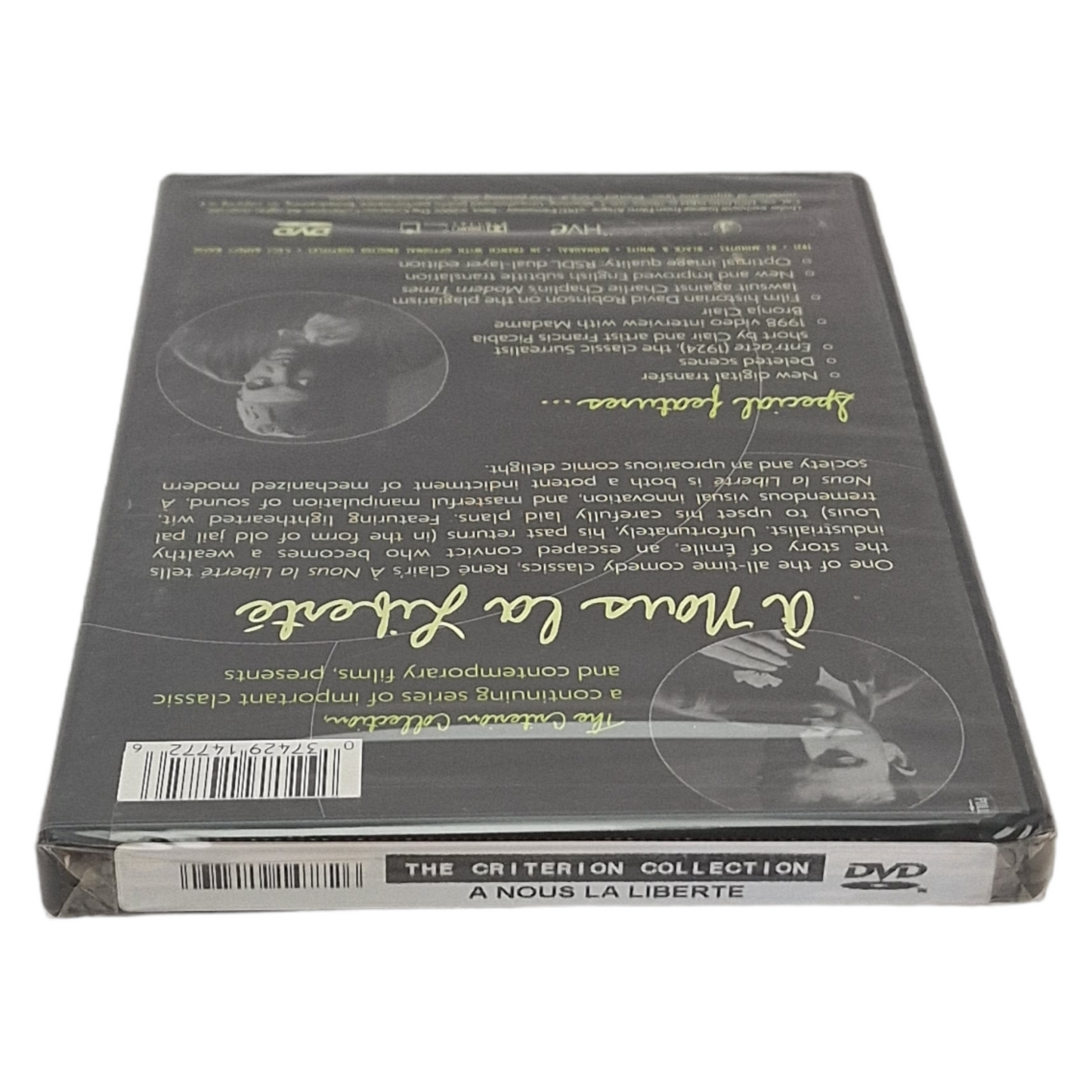 À Nos la Liberté DVD La collection Criterion US Import VF Region A Henri Marchand