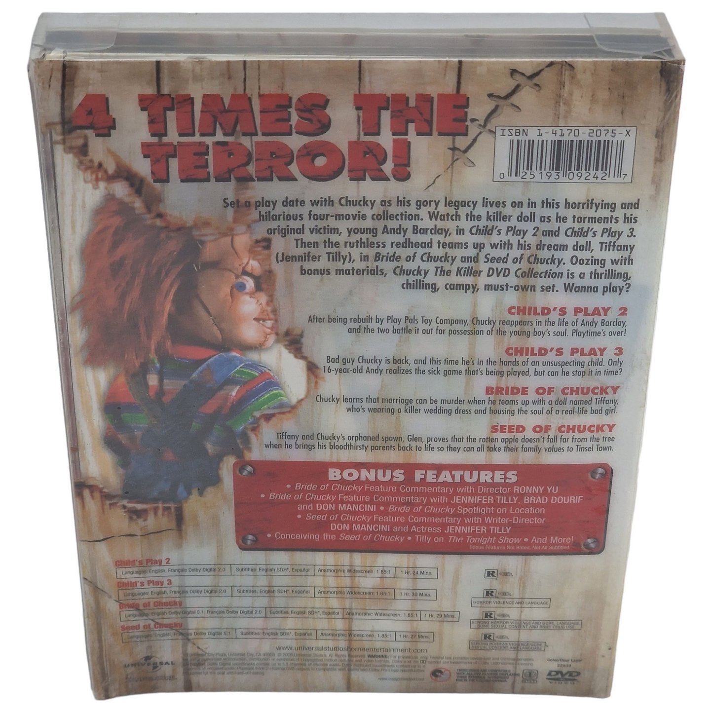 Chucky: The Killer DVD Collection DigiPack VF ___ US Import Région 1 __2006 Neuf