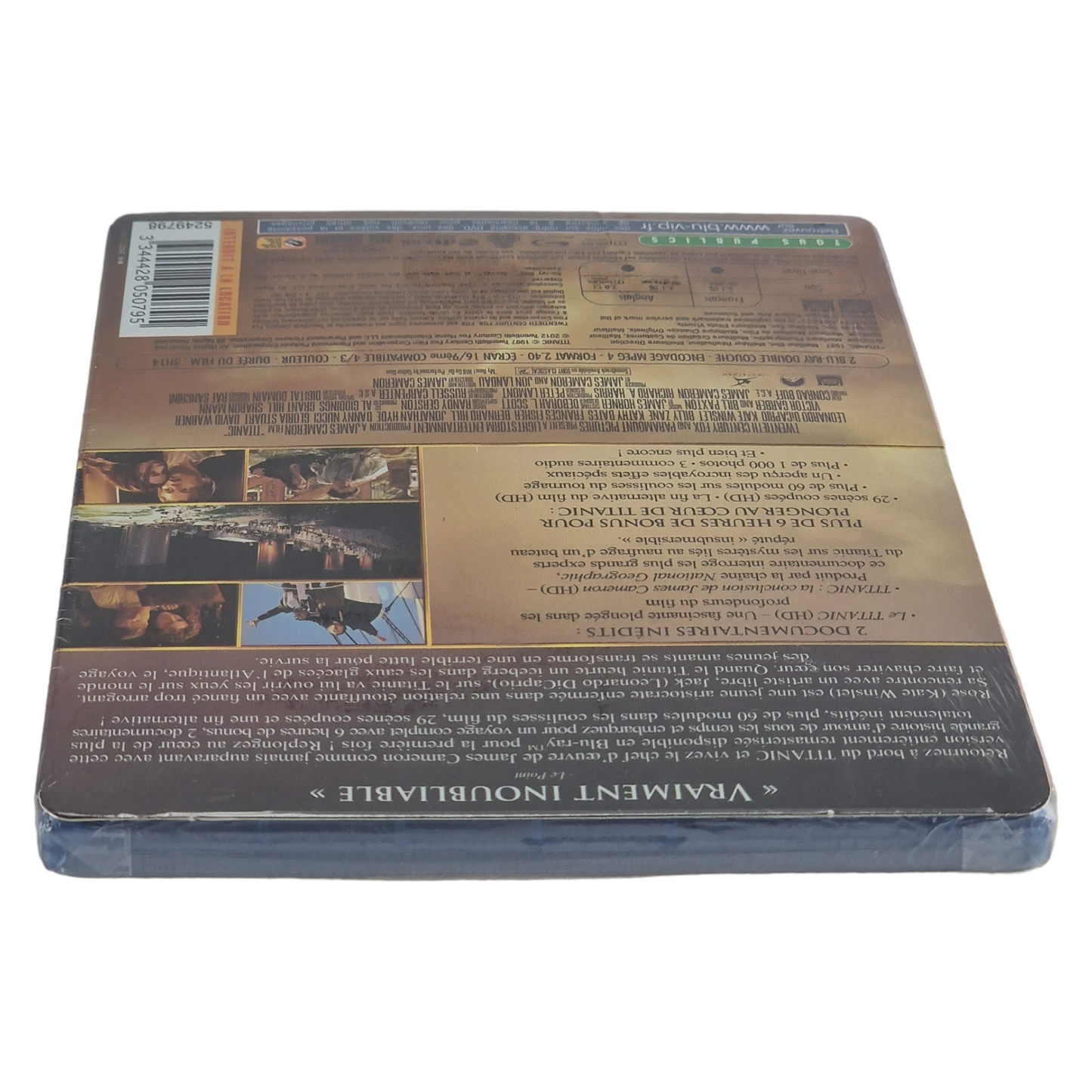 Titanic Blu-ray Leonardo DiCaprio 2012 Region Fee Fr Neuf
