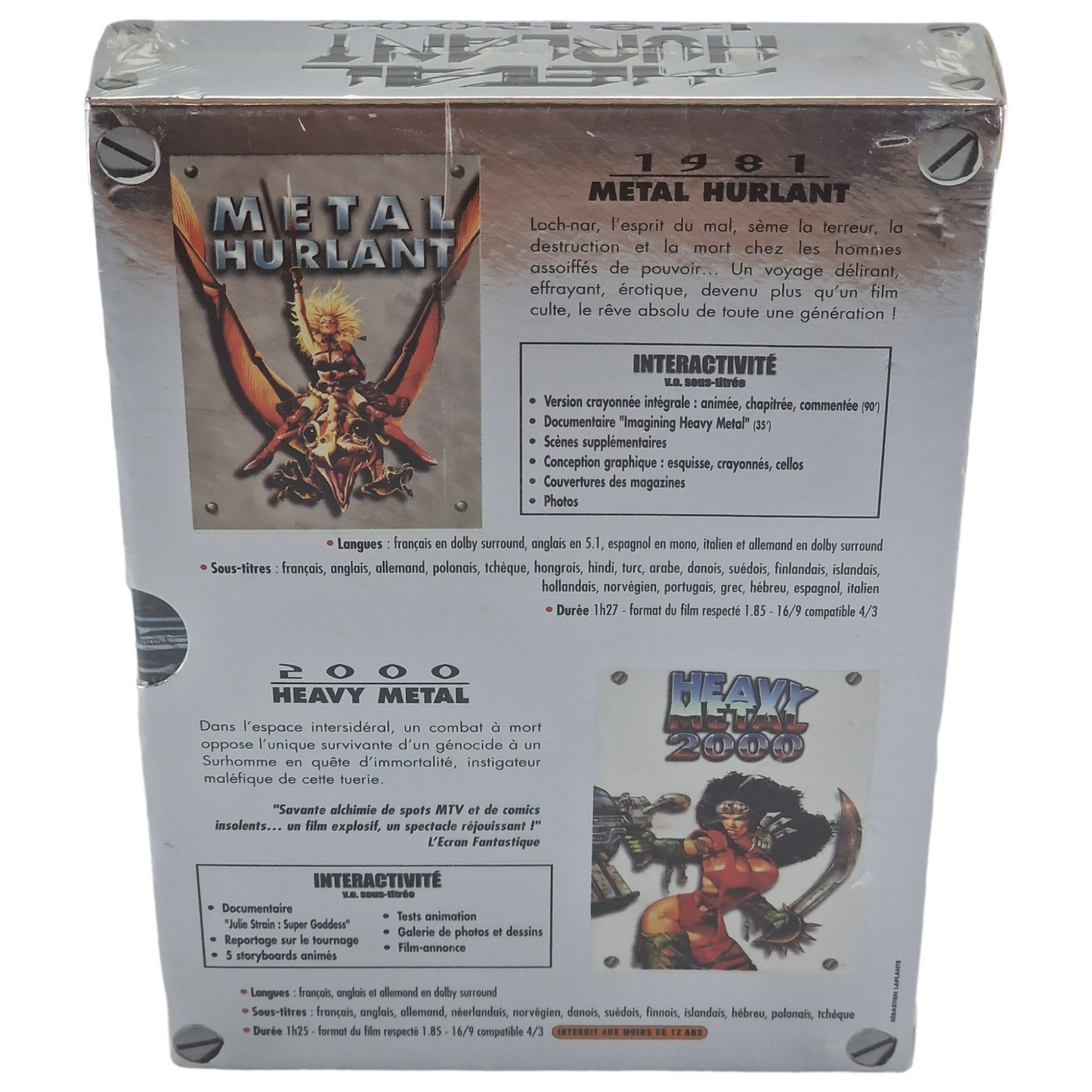 Métal hurlant / Heavy Metal Coffret Metal 2 DVD - édition Limitée Collector France Region B