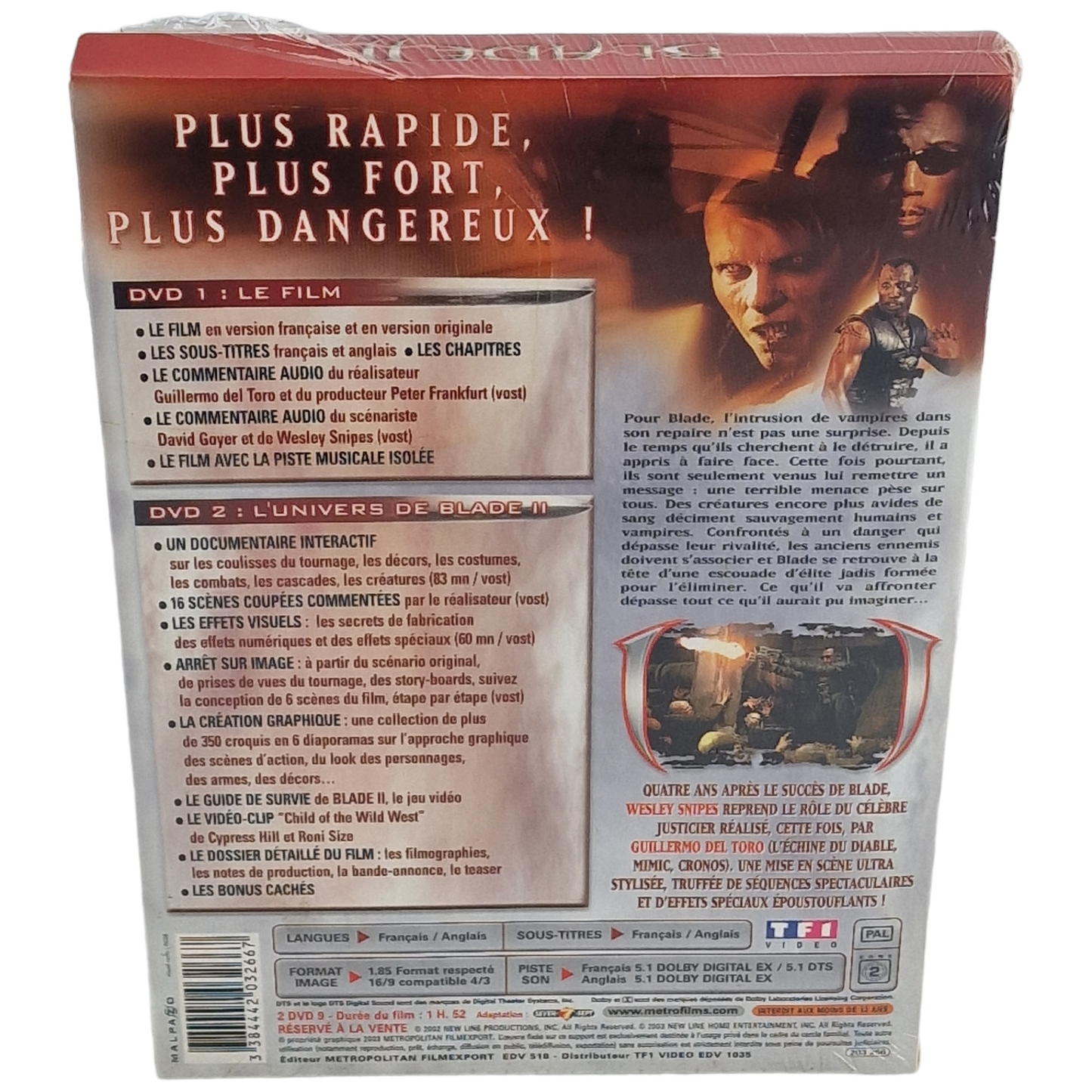 Blade II DVD Édition Collector France Region B Neuf