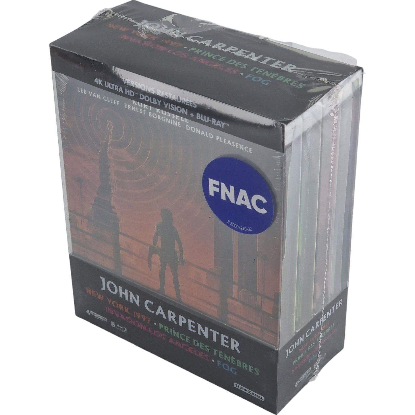 John Carpenter 4K Ultra HD + Blu-ray SteelBook Coffret 4 Films Region B Fnac