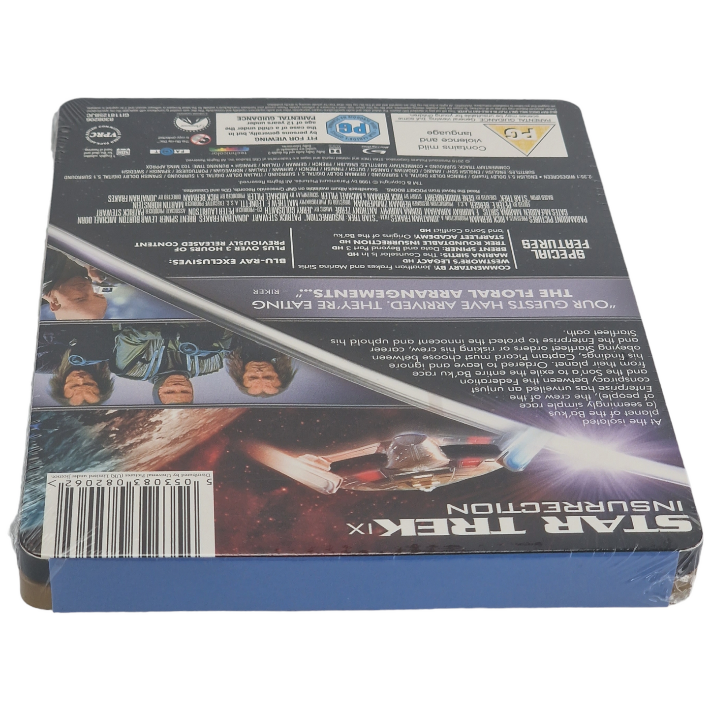 Star Trek IX : Insurrection Blu-ray SteelBook Débossé Édition limitée 2016 Zone B