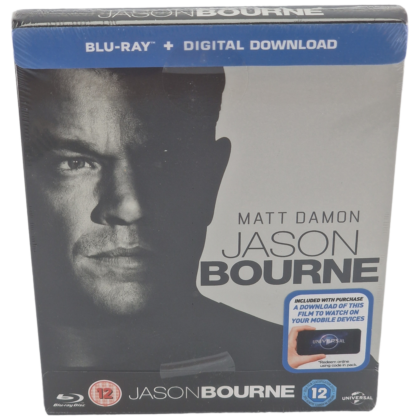 Jason Bourne Blu-ray SteelBook Édt Ltd 2016 : Matt Damon, Tommy Lee Jones Zone B