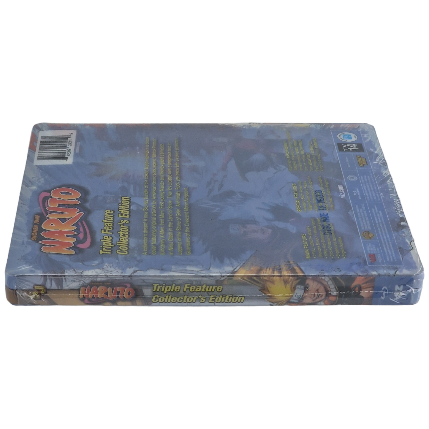 Naruto Triple Feature Collector's Edition 3 Films Blu-ray Steelbook Import Region A