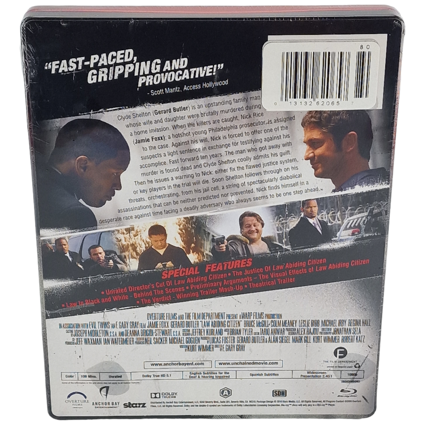 Que justice soit faite Blu-ray SteelBook edt lmt Jamie Foxx, Gerard Butler Zone A