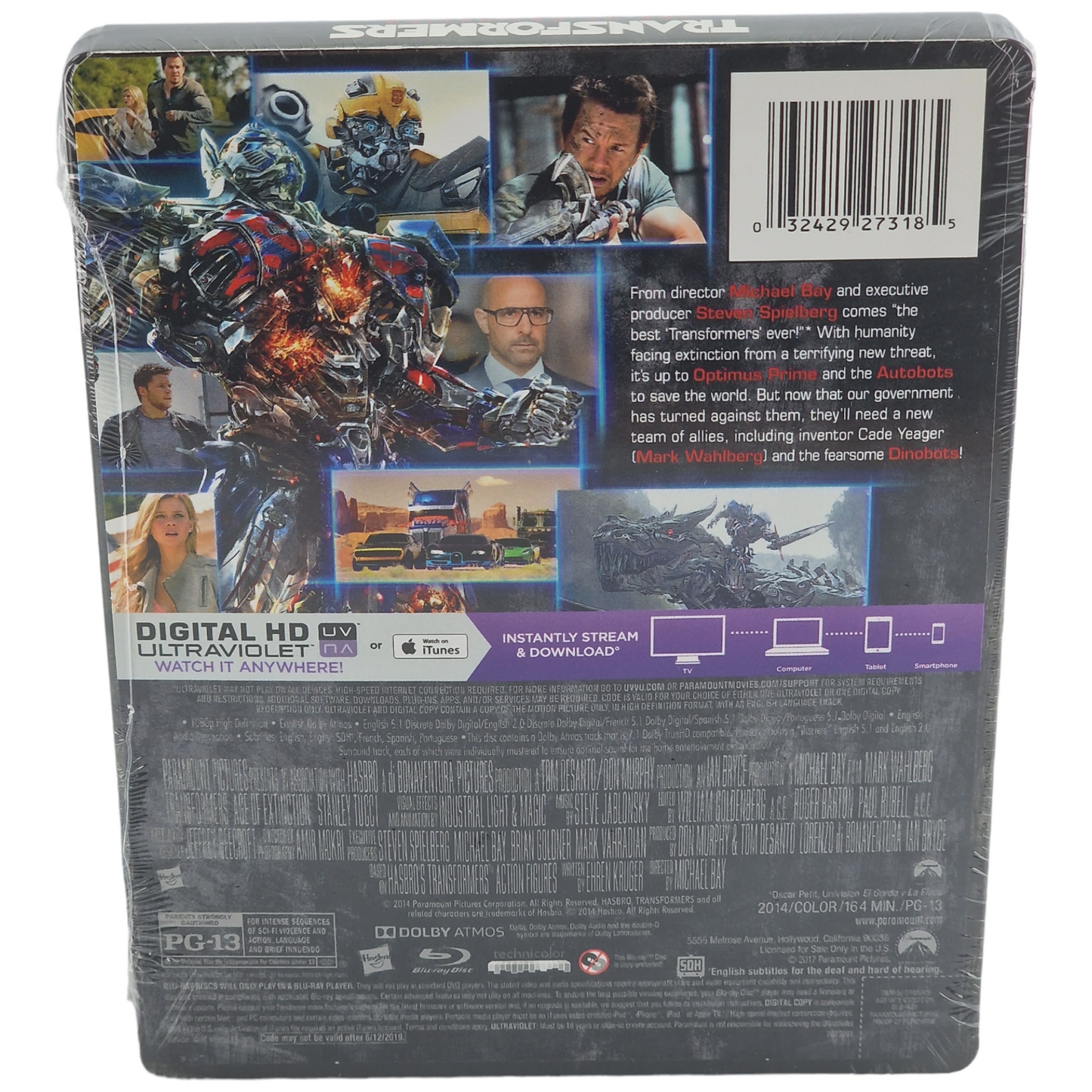 Transformers: Age of Extinction Blu-ray SteelBook Blu-ray + DVD 2017 Zone A