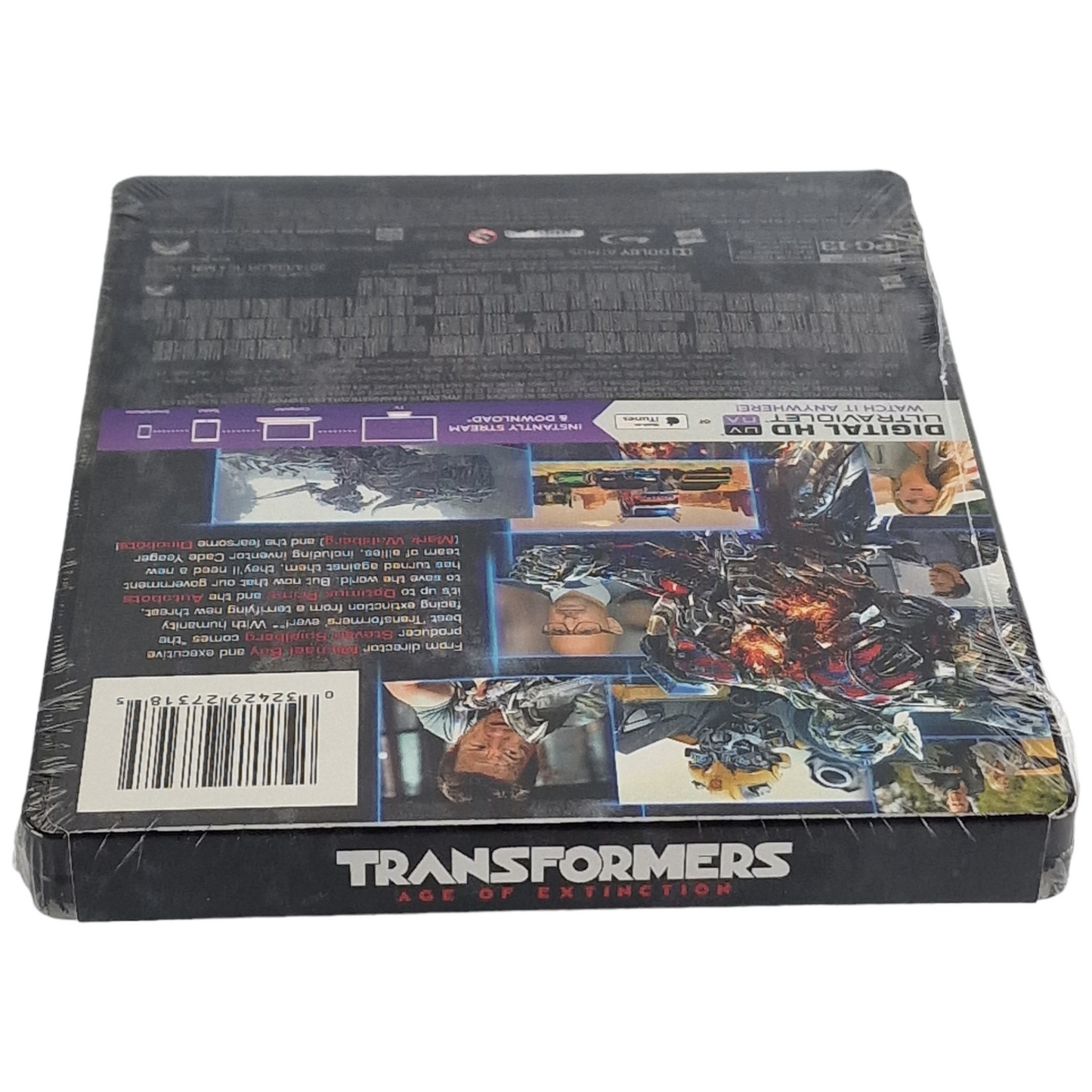 Transformers: Age of Extinction Blu-ray SteelBook Blu-ray + DVD 2017 Zone A