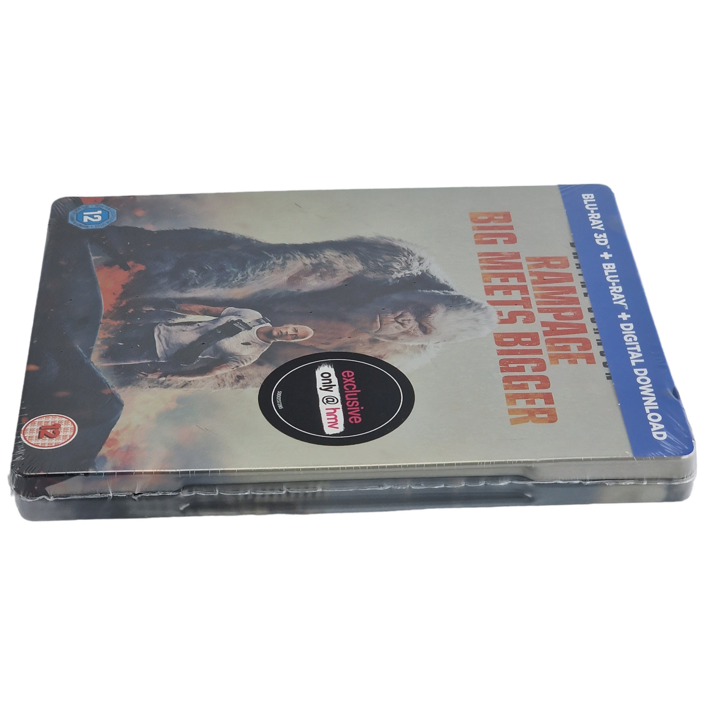 Rampage Blu-ray 3D + 2D Blu-ray SteelBook Dwayne Johnson 2018 Limitée Region B