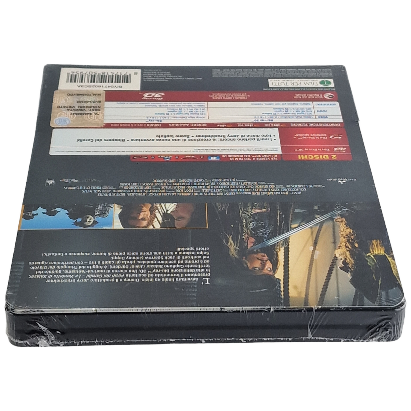 Pirates des Caraïbes : La revanche de Salazar Blu-ray 3D+ 2D Steelbook Débossé