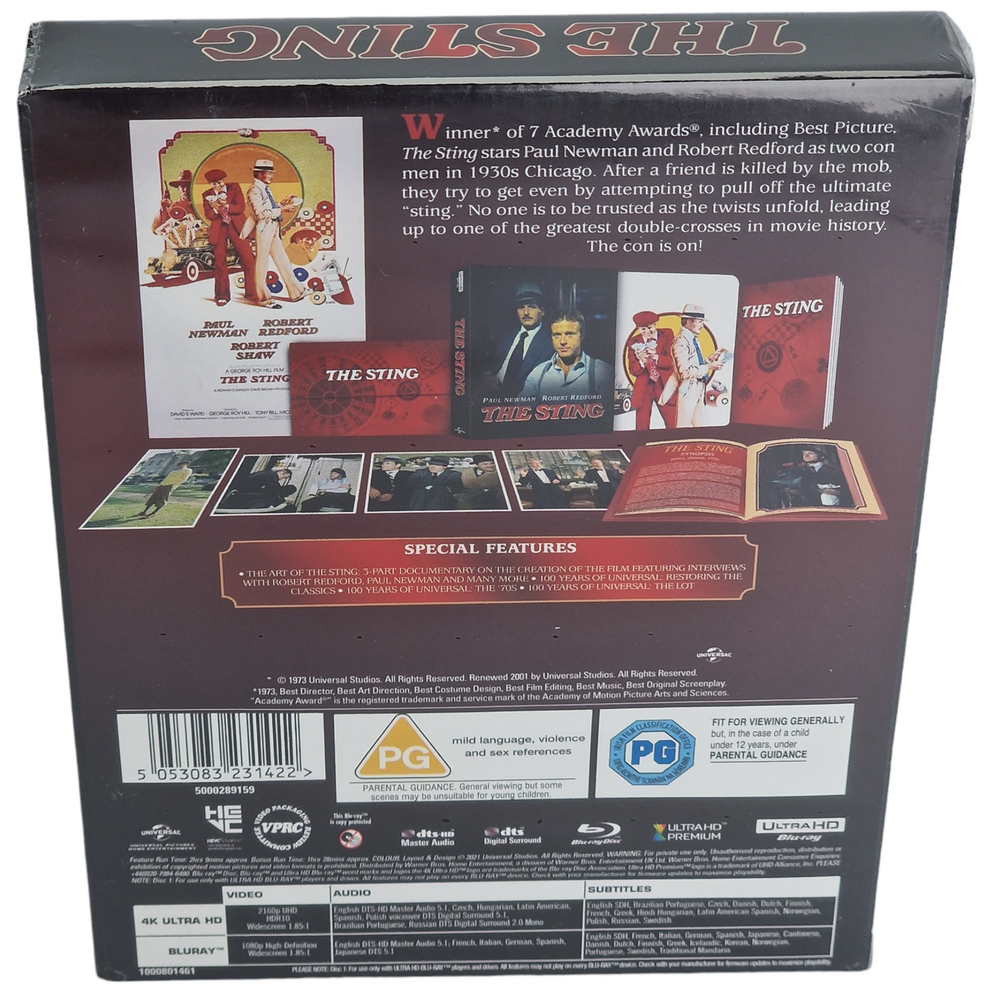 The Sting 4K Ultra HD + Blu-ray SteelBook collector Ltd Zavvi Exclusive Zone B