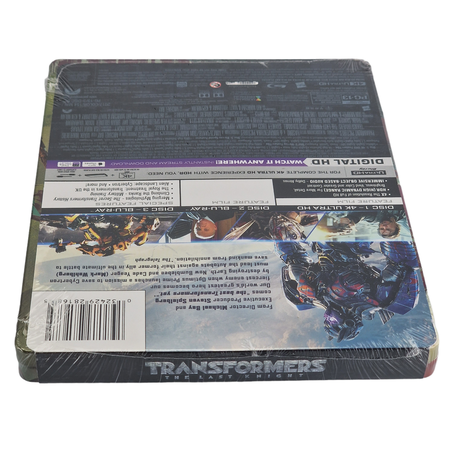 Transformers: The Last Knight 4K Ultra HD Blu-ray + Blu-ray SteelBook 2017 A