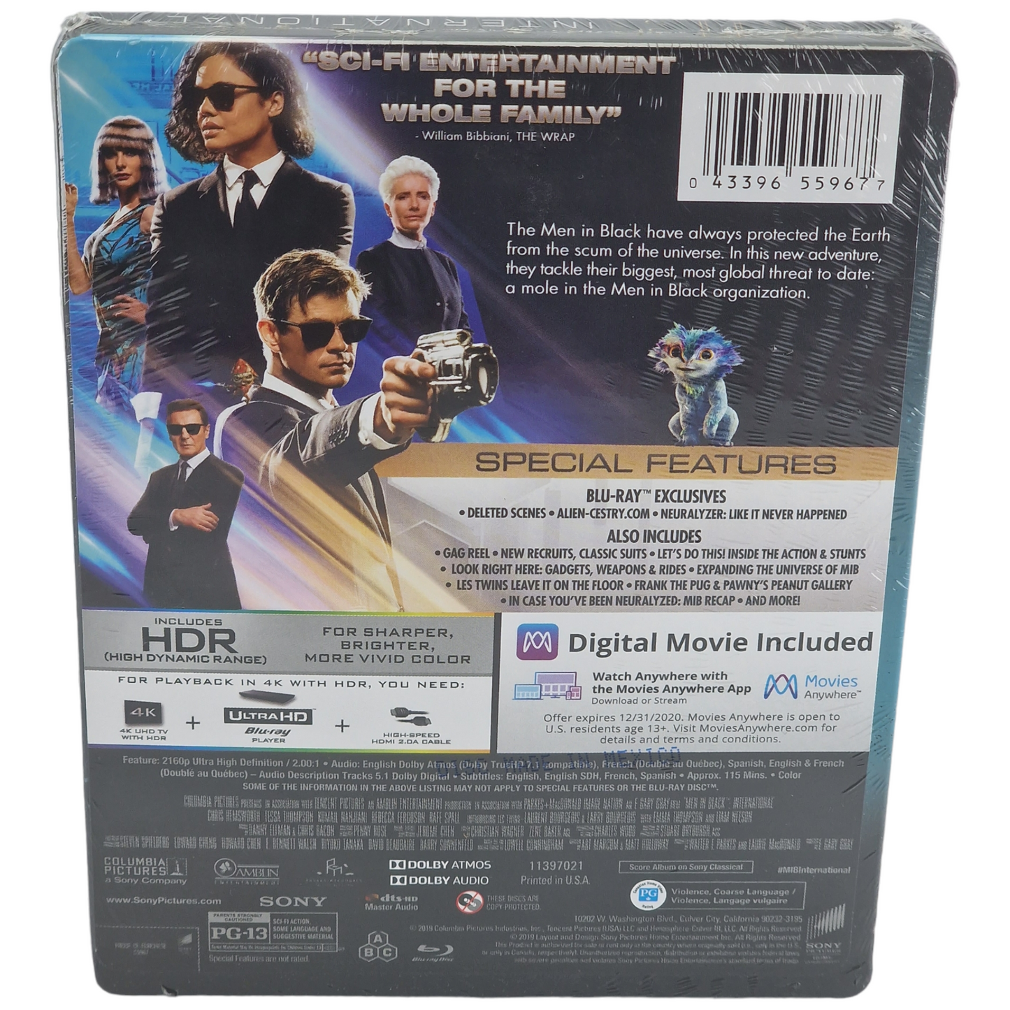 Men in Black : International 4K Ultra HD + Blu-ray + Digital HD SteelBook Libre