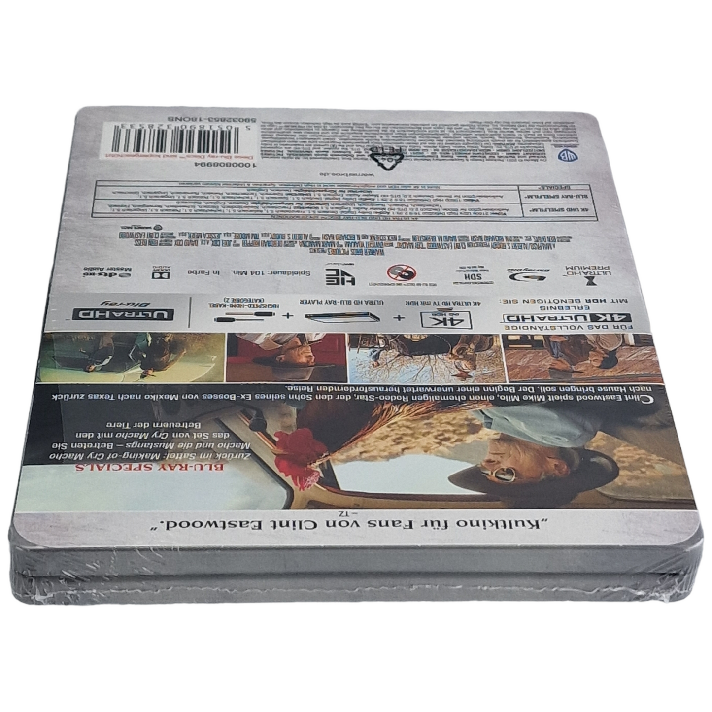 Cry Macho Clint Eastwood 4K Ultra HD Blu-ray + Blu-ray Steelbook 2021 Region B