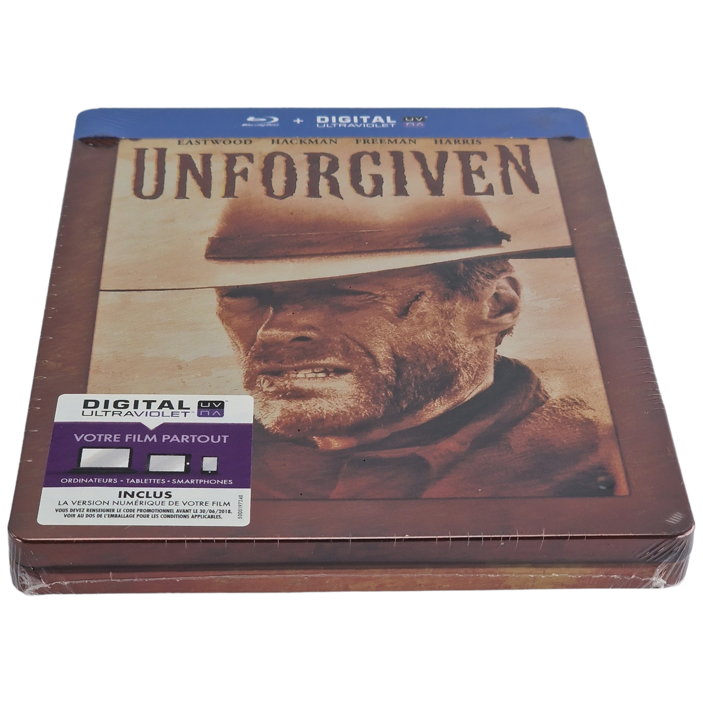 Impitoyable Clint Eastwood Unforgiven Blu-ray SteelBook Débossé Édt Ltd Libre