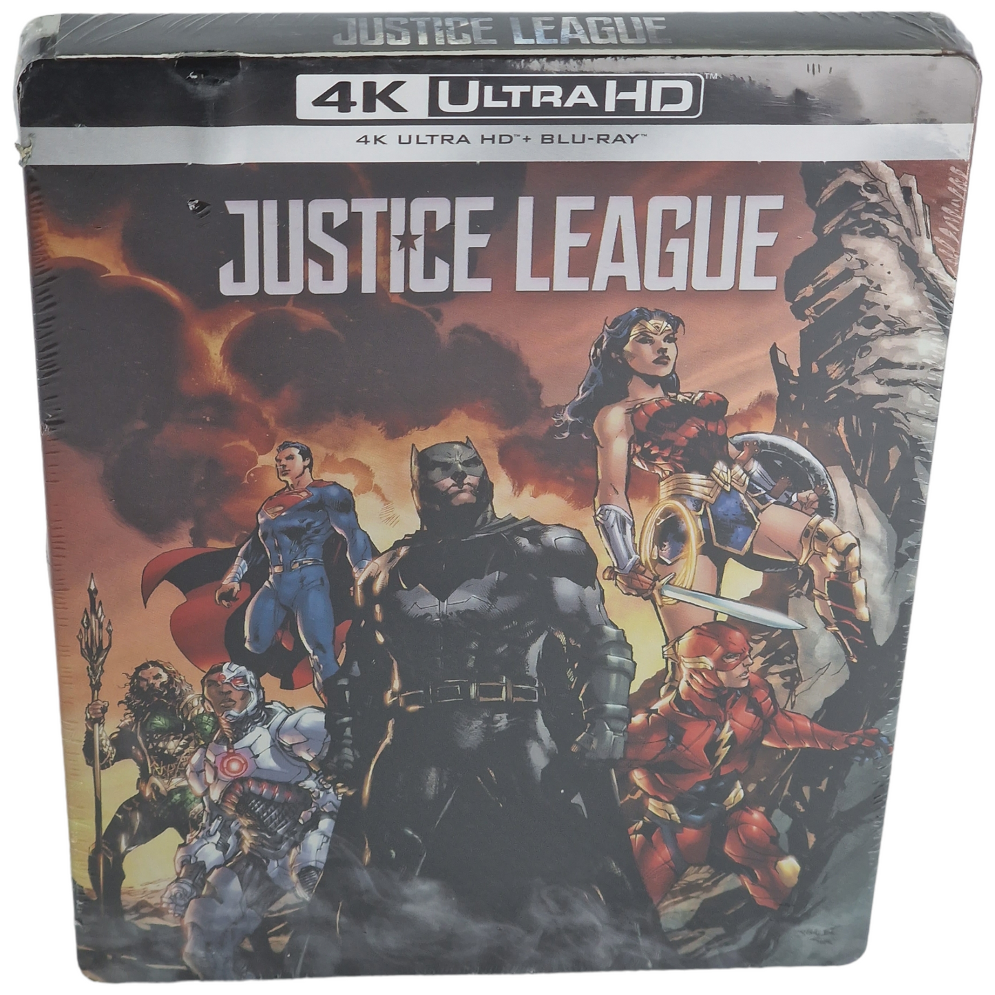 Justice League Zack Snyder 4K Ultra HD + Blu-ray SteelBook Ben Affleck Zone B