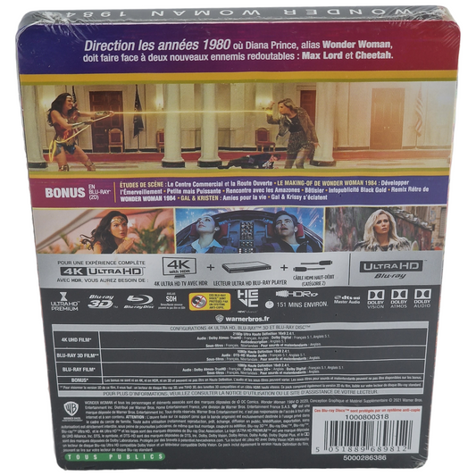 Wonder Woman 1984 (2020) - SteelBook 4K Ultra HD + Blu-ray 3D + Blu-ray - Zone libre + Zone B - vue 3