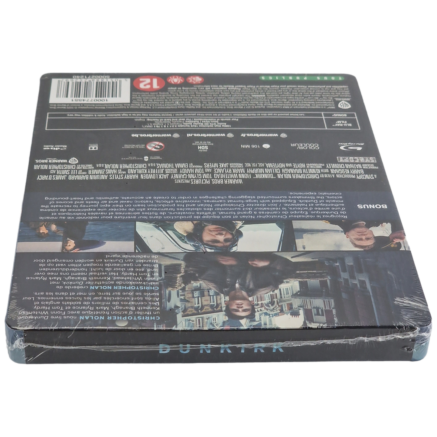 Dunkirk Dunkerque 2017 Christopher Nolan Blu-ray SteelBook 2020 Region B