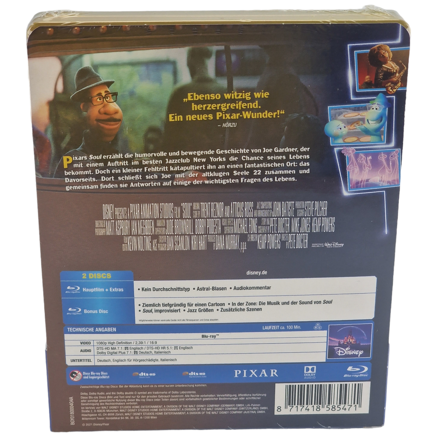 Soul 2020 Blu-ray Steelbook Disney / Buena Vista Jamie Foxx 2021 Region B