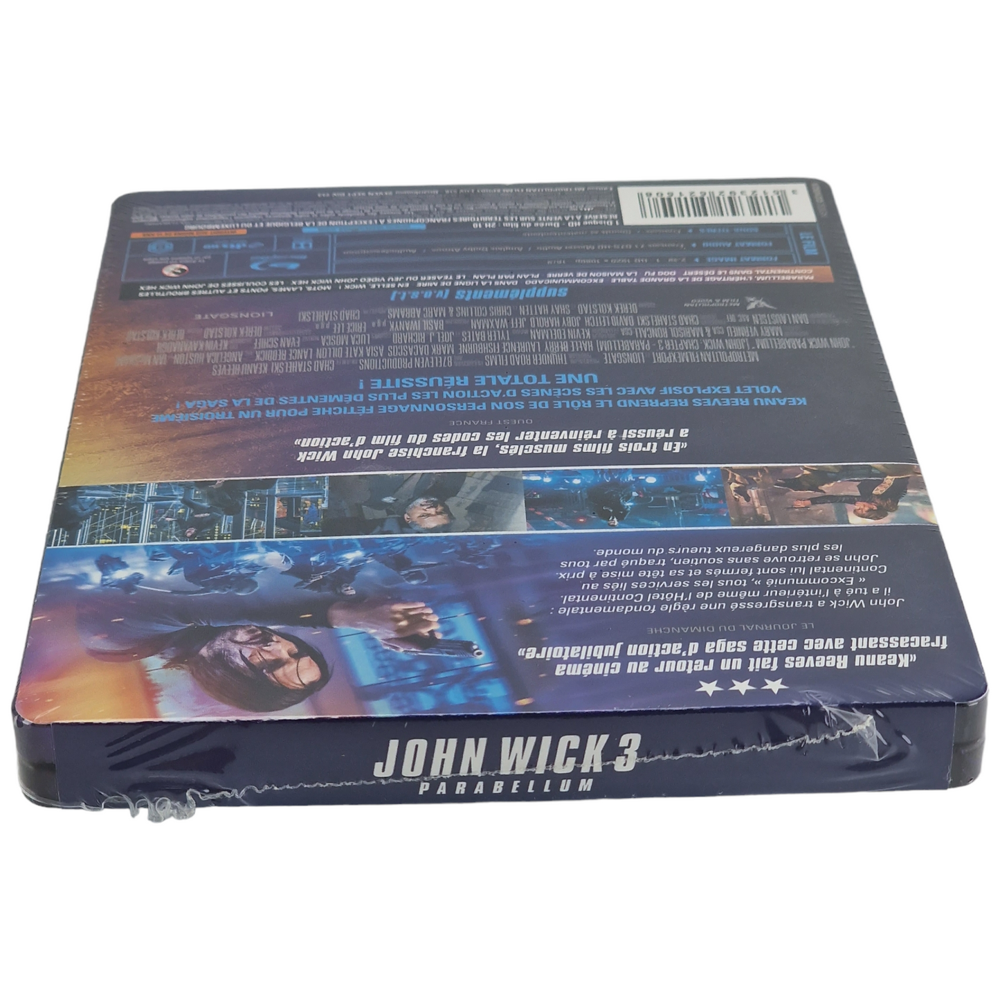 John Wick : Chapitre 3 Parabellum Blu-ray SteelBook Keanu Reeves 2019 Region B