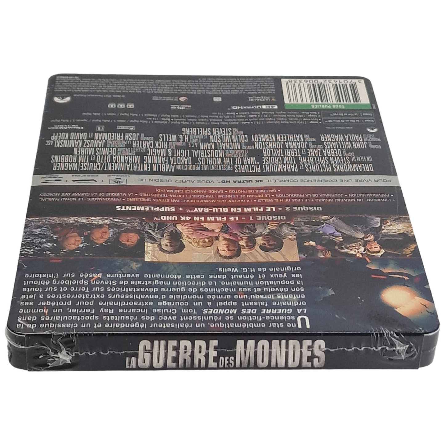 La Guerre des Mondes 4K Ultra HD + Blu-ray SteelBook Fnac Exclusif Spielberg B