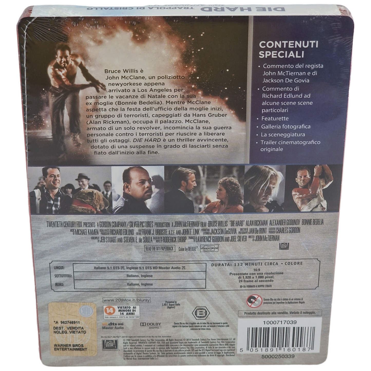 Die Hard  - Piège de Cristal  Blu-ray  Steelbook  Bruce Willis 2018  Region  B