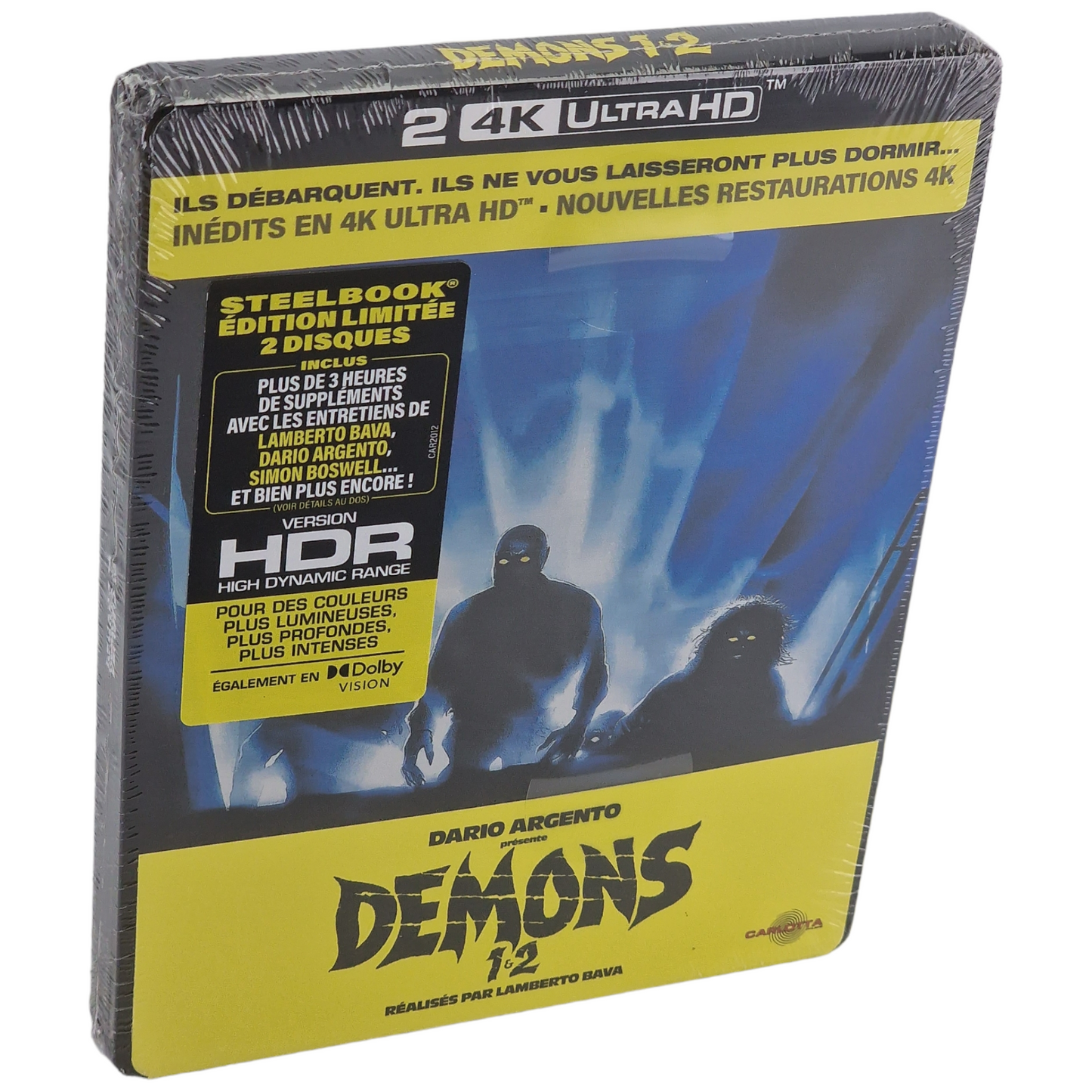 Demons 1 & 2 Steelbook 4K Ultra HD + Blu-ray 2 Films 2022 Region Libre