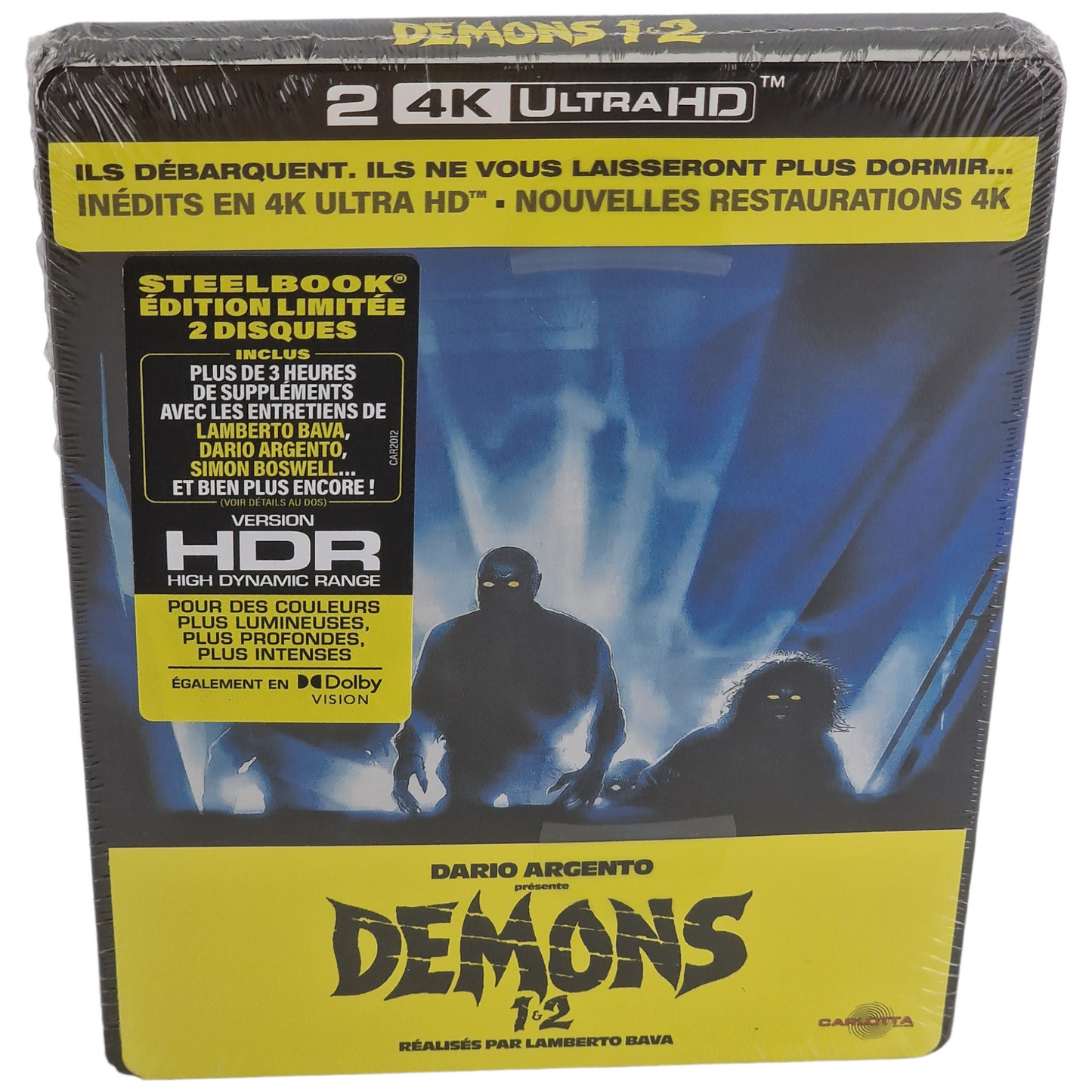 Demons 1 & 2 Steelbook 4K Ultra HD + Blu-ray 2 Films 2022 Region Libre