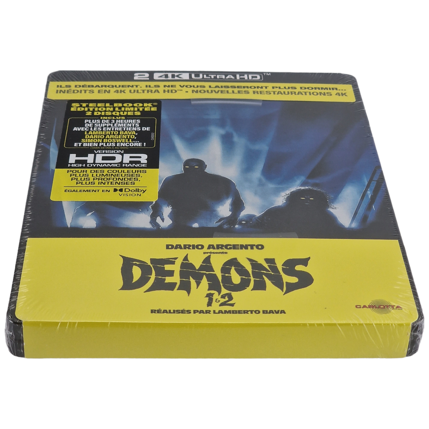 Demons 1 & 2 Steelbook 4K Ultra HD + Blu-ray 2 Films 2022 Region Libre