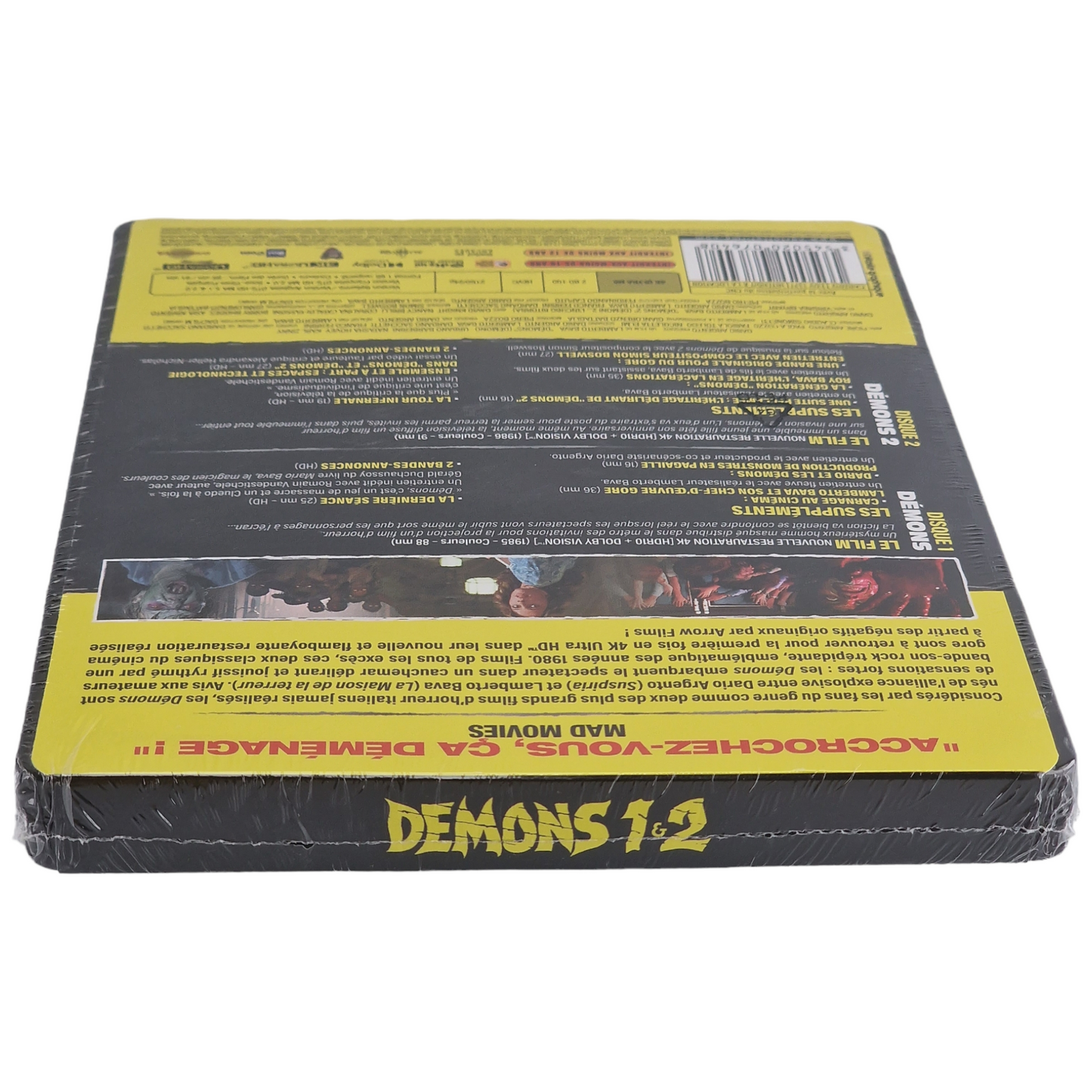 Demons 1 & 2 Steelbook 4K Ultra HD + Blu-ray 2 Films 2022 Region Libre