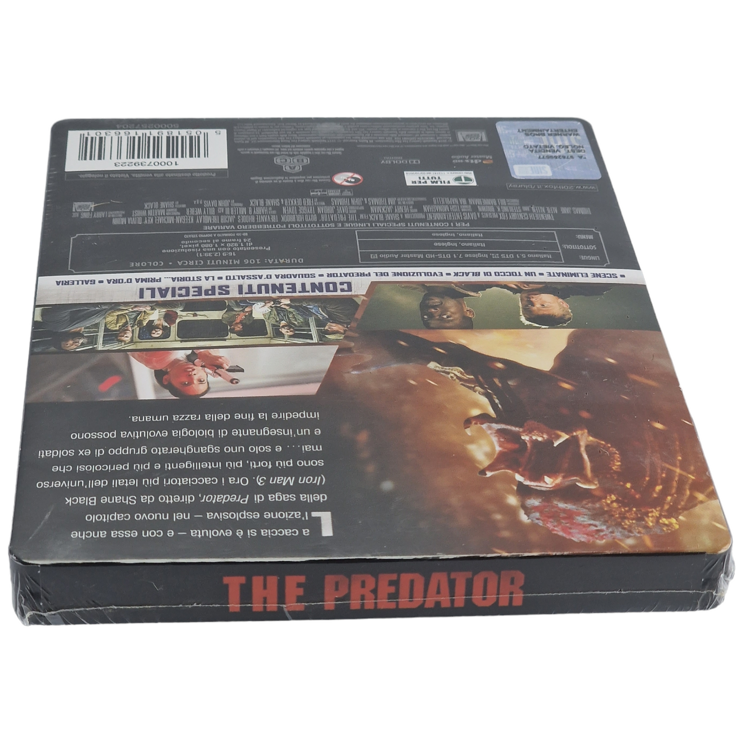 The Predator Blu-ray SteelBook Édition limitée 2018 Shane Black Region B