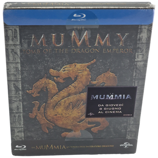 La Momie : Le tombeau de l'empereur Dragon  SteelBook Débossé Brendan Fraser  B