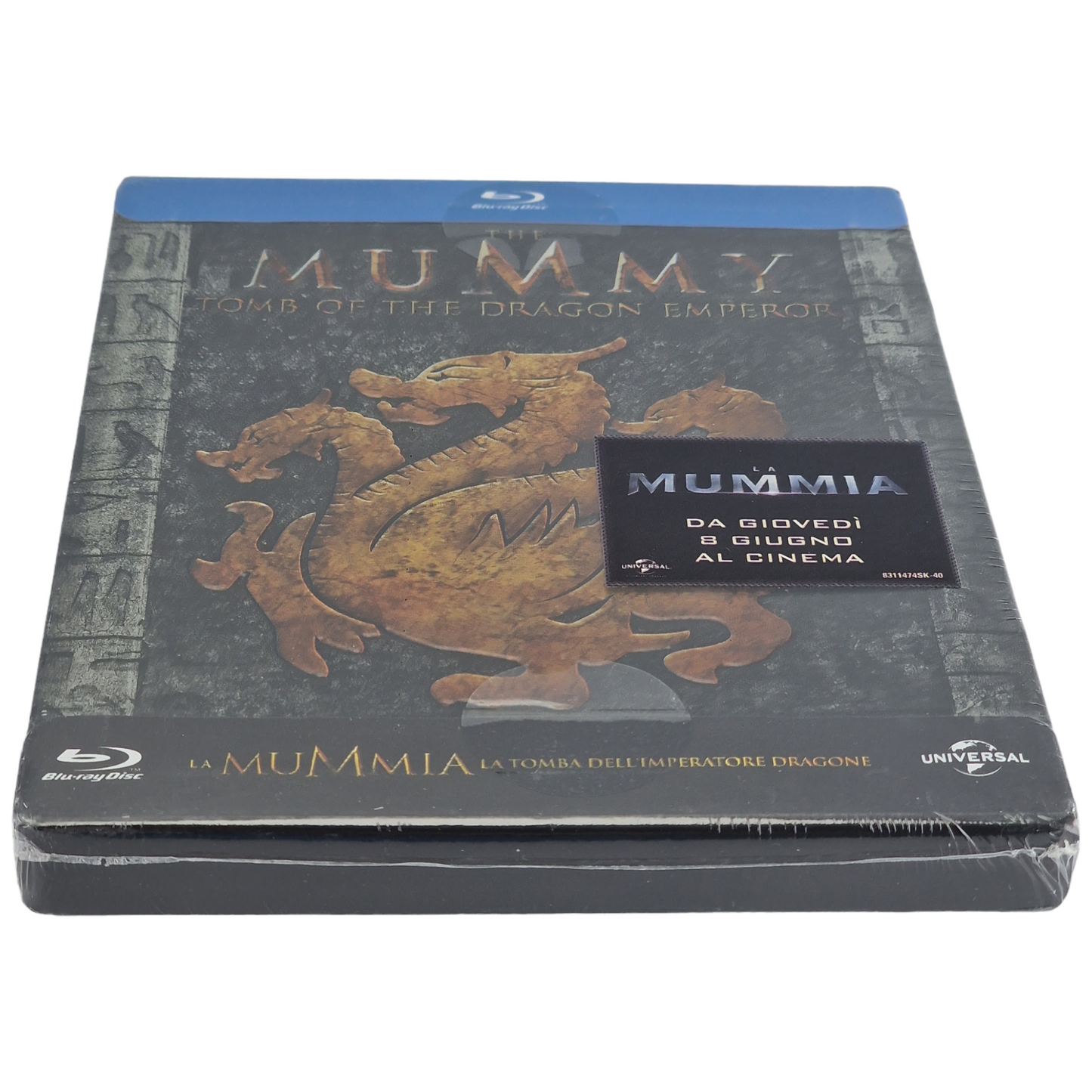 La Momie : Le tombeau de l'empereur Dragon  SteelBook Débossé Brendan Fraser  B