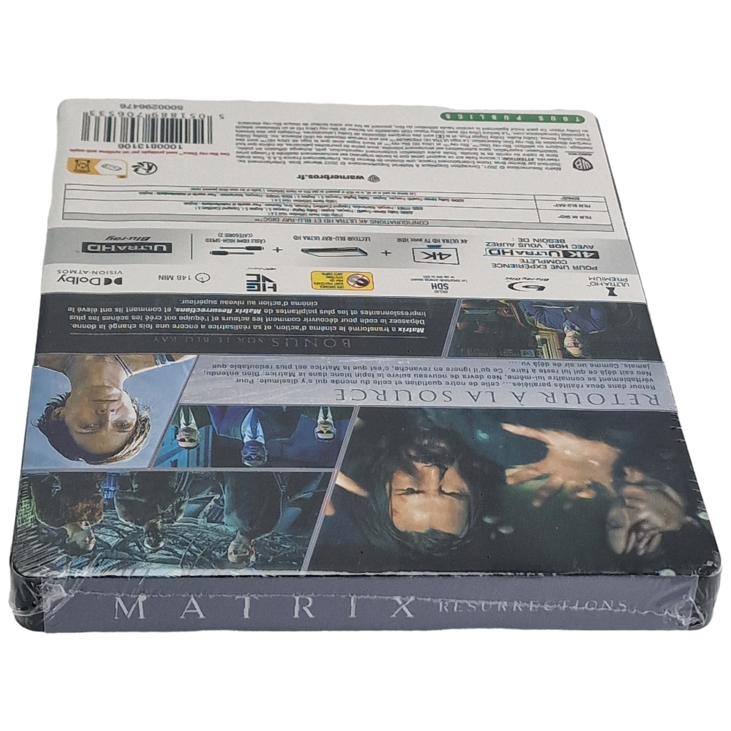 The Matrix Résurrections 4K Ultra HD + Blu-ray Steelbook Édition Limitée Libre