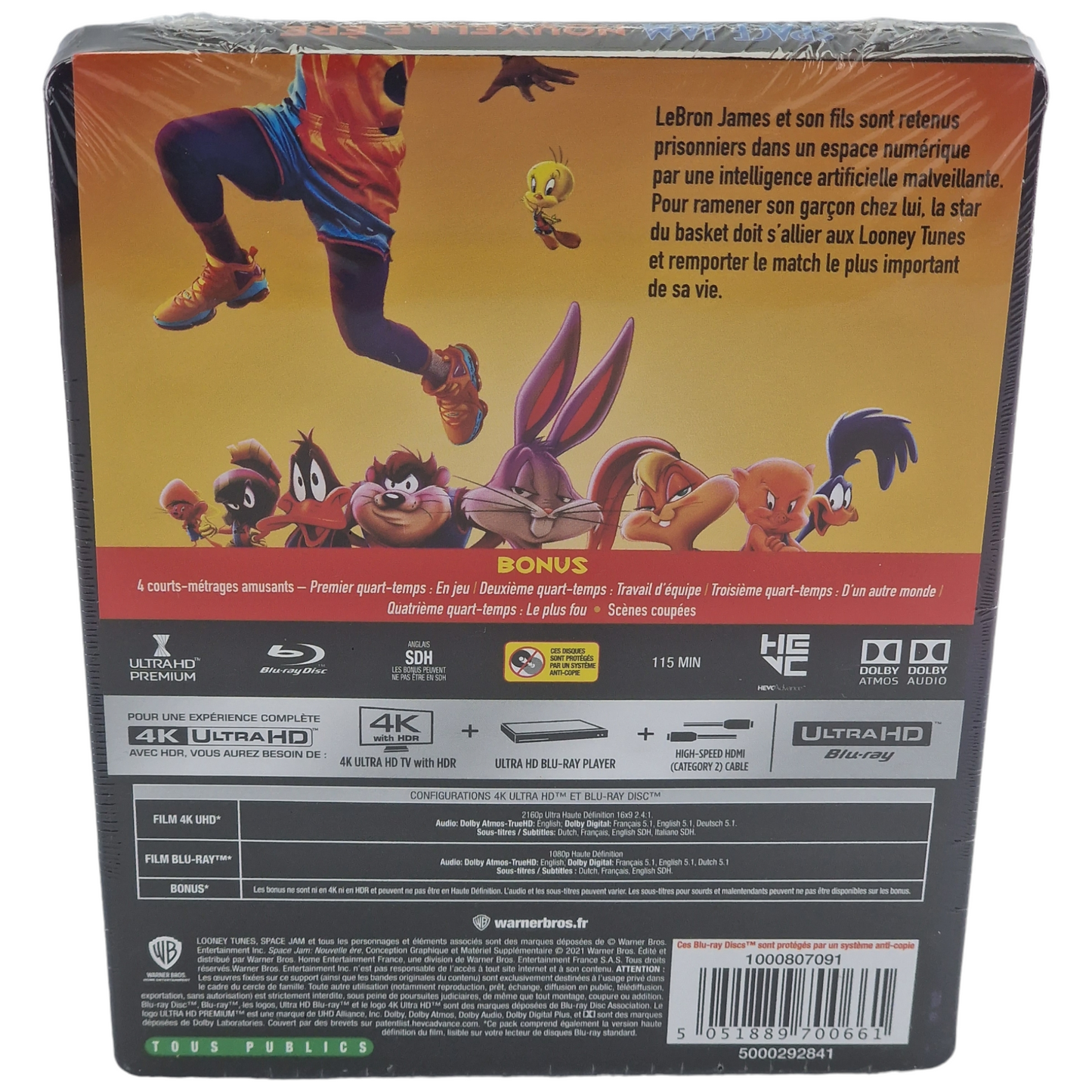 Space Jam: A New Legacy 4K Ultra HD + Blu-ray Steelbook Fnac Exclusif ... B