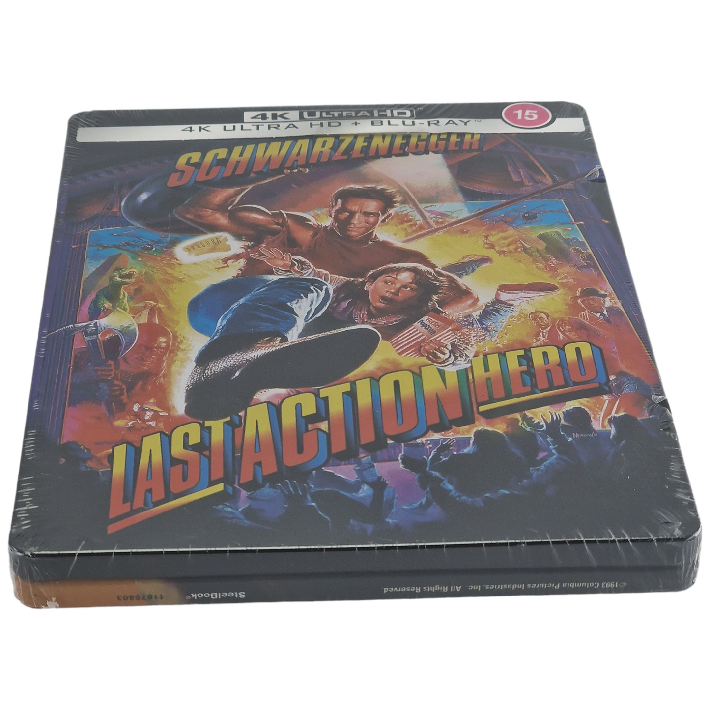 Last Action Hero 4K Ultra HD + Blu-ray Steelbook Schwarzenegger Zavvi Zone B