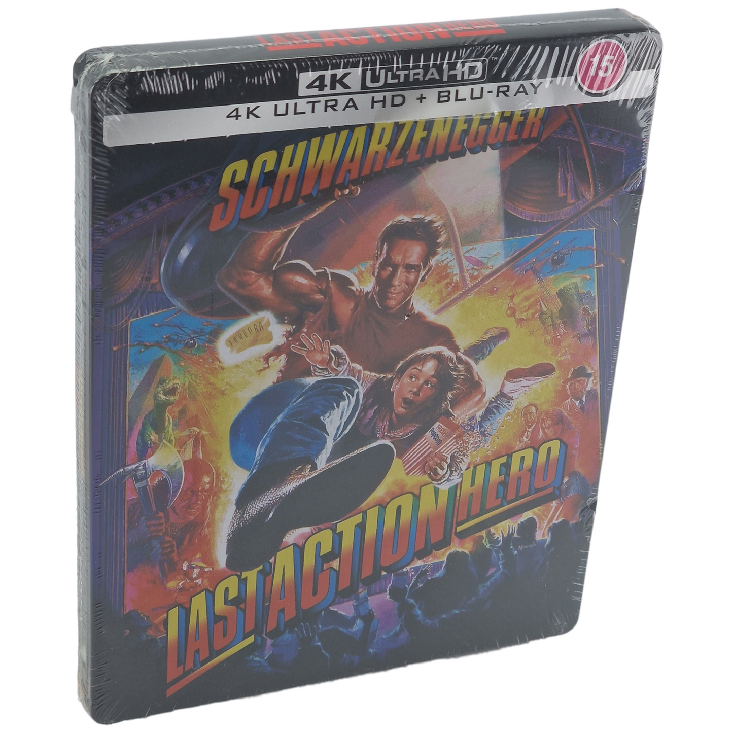 Last Action Hero 4K Ultra HD + Blu-ray Steelbook Schwarzenegger Zavvi Zone B
