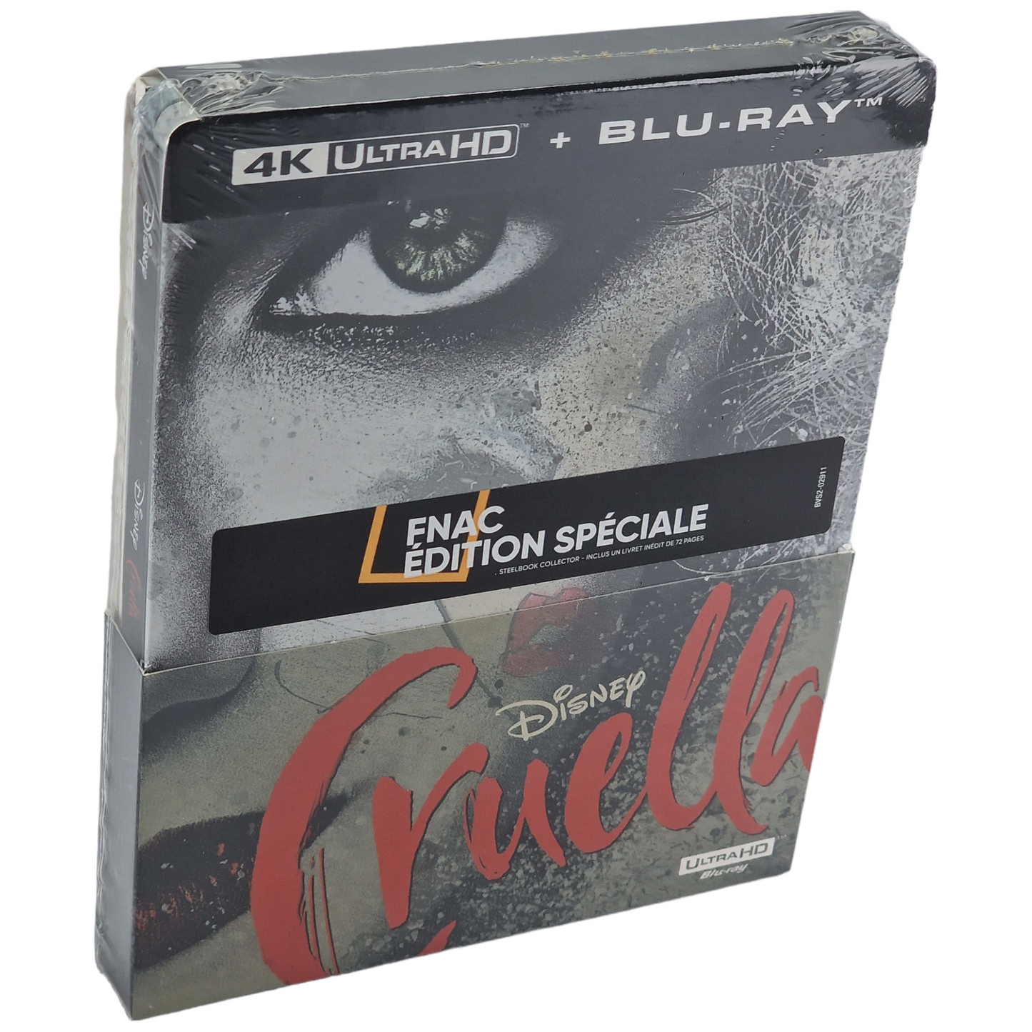 Cruella Blu-ray SteelBook Disney Emma Stone édition Limitée Fnac 2021 Zone B