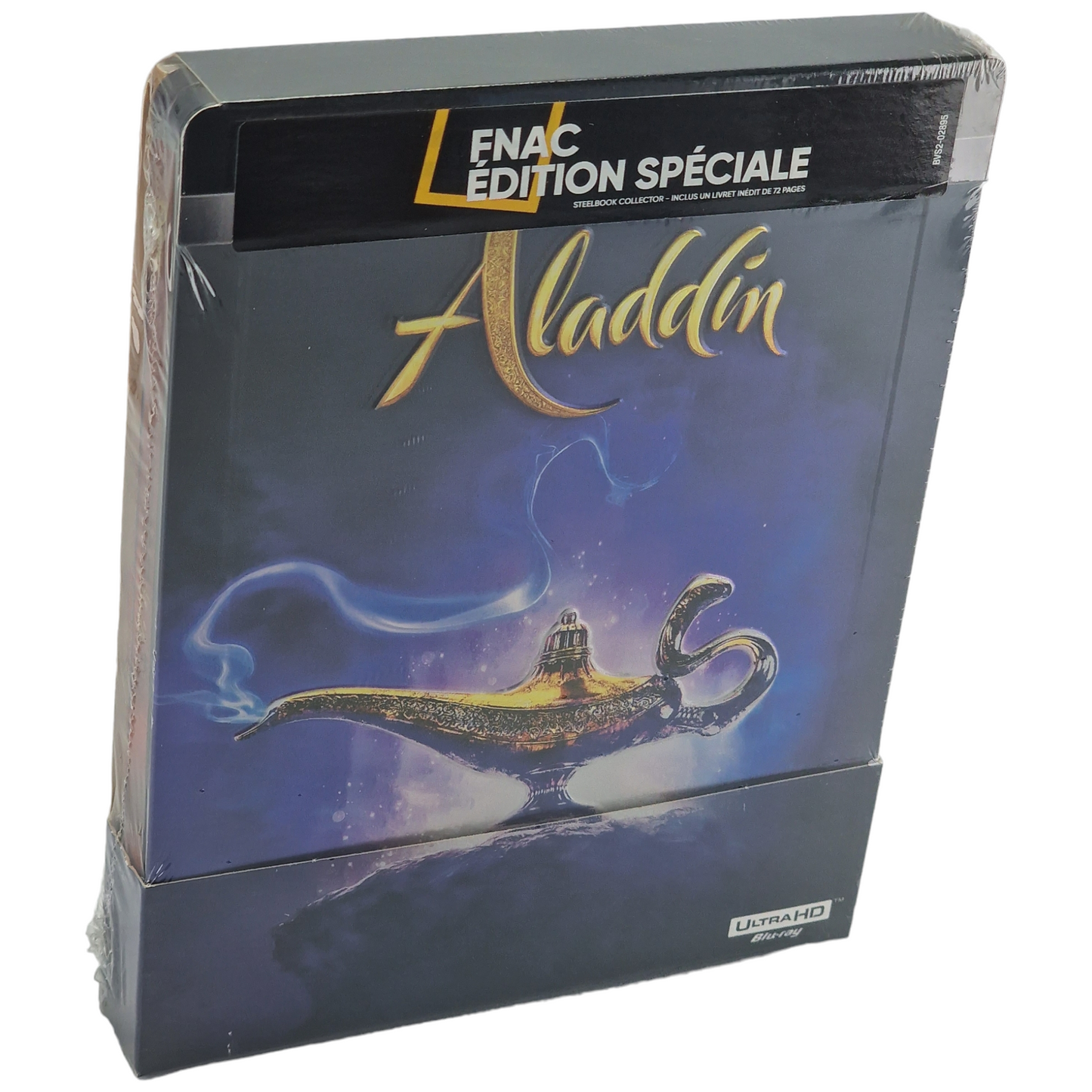 Aladdin 4K Ultra HD Blu-ray + Blu-ray SteelBook Débossé Fnac Disney Zone Libre