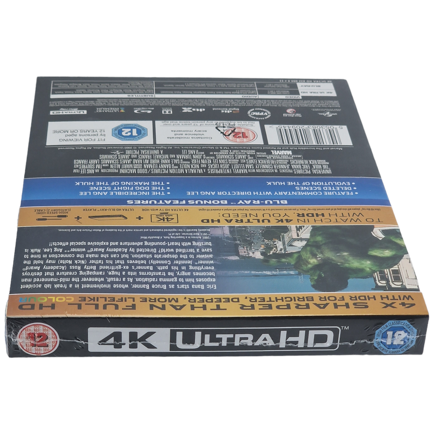 Hulk 2003 4K Ultra HD + Blu-ray SteelBook Zavvi Exclusif Limité 2020 Zone Libre